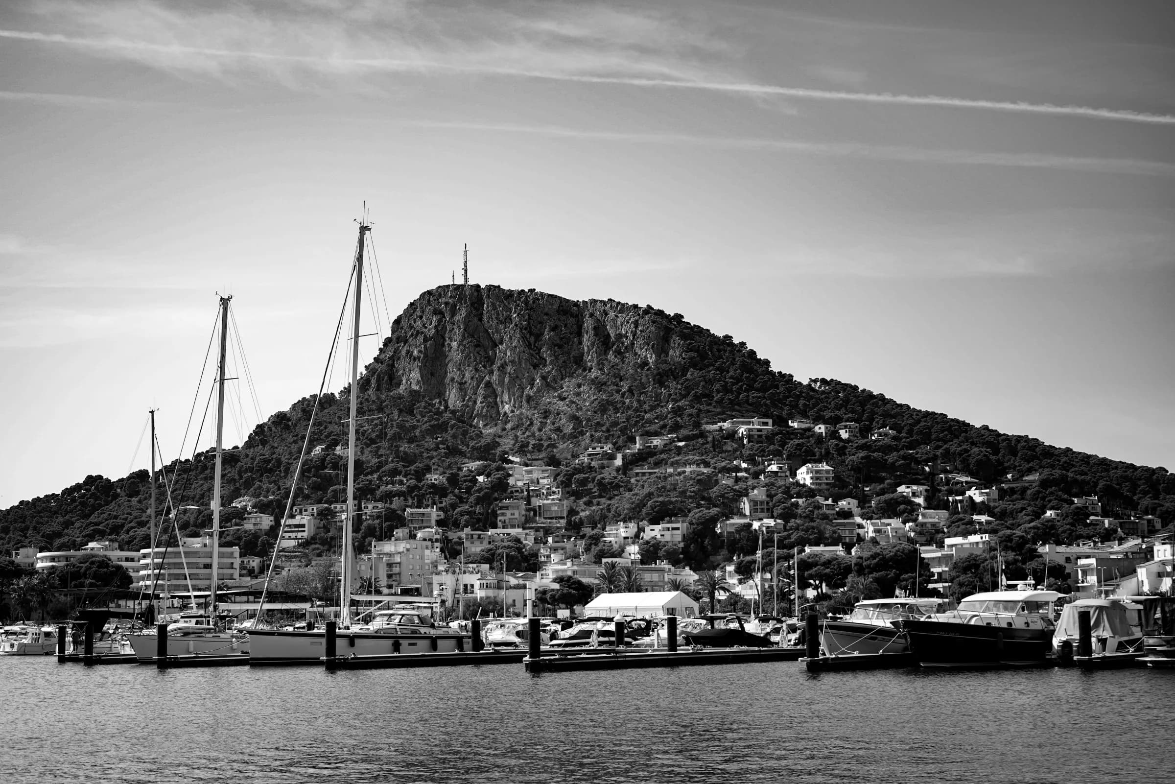The harbour and mountain at L'Estartit